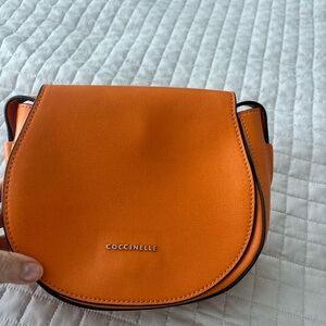 Coccinelle Vibrant Orange Crossbody Bag